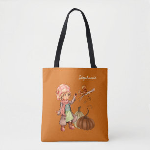 Tote bags för Thanksgivingen Anpassat namn Tygkasse