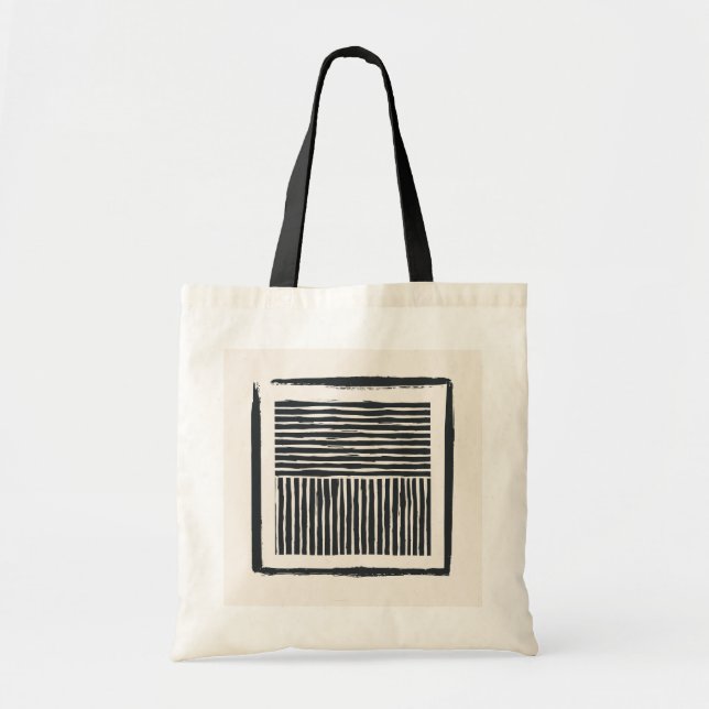 Tote bags: Gamla linjen Bläck Tygkasse (Framsidan)