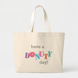 Tote bags - Ha en DONUY Day! Jumbo Tygkasse