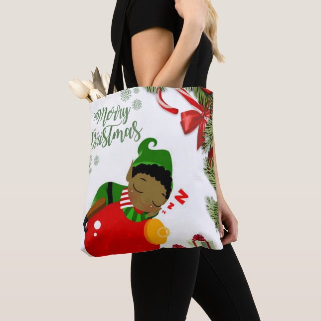 Tote bags, Jul Kvinnor, Elf Tygkasse (Närbild)