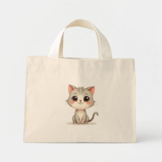 Tote bags (söt katt) mini tygkasse
