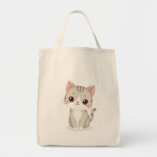 Tote bags (söt katt) tygkasse