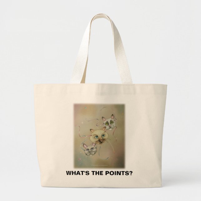 Tote bags - What'sPoints Jumbo Tygkasse (Framsidan)