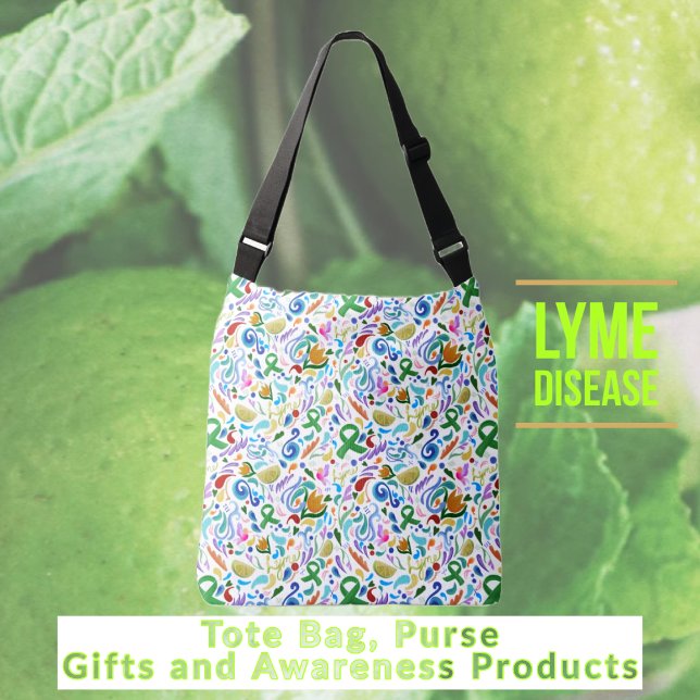 Tote Crossbody Bag Lyme Disease Gifts #lyme #bag Axelväska (Tote Bag Purse | Lyme Disease Gifts and Awareness Products #lyme #lymedisease)