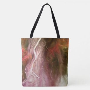 Tote Dream Light Red Träd Tygkasse