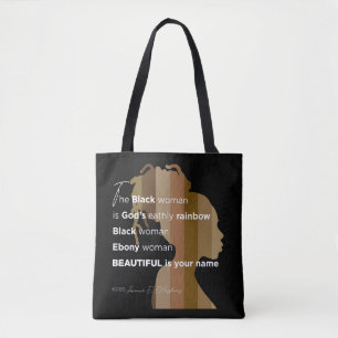 Tote "Ebony Woman" Tygkasse