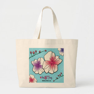 Tote - Flowers and Vines - Buellton.Art Jumbo Tygkasse