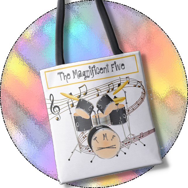 TOTE för en Drummer - plus två monogram Tygkasse (Skapare uppladdad)