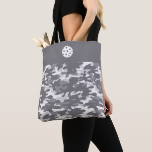 Tote Grått Camo Tygkasse