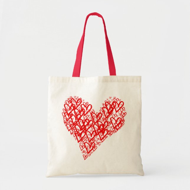 tote hearts tygkasse (Framsidan)