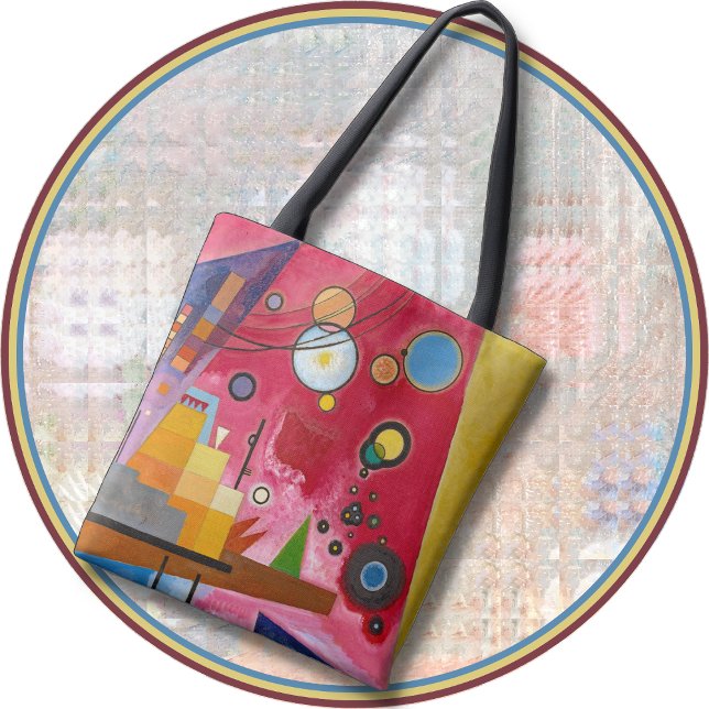 TOTE - "Heavy Red" -Abstrakt Art Image - Kandinsky Tygkasse (Skapare uppladdad)