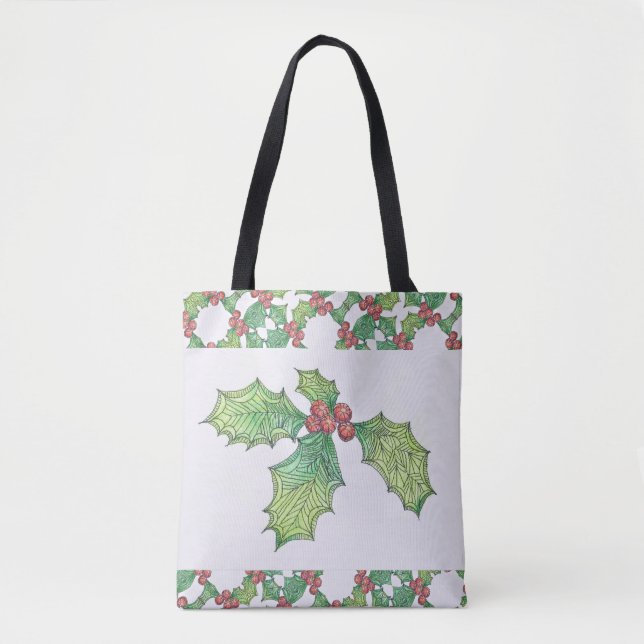 Tote - Holly Jolly #2 Tygkasse (Framsida)