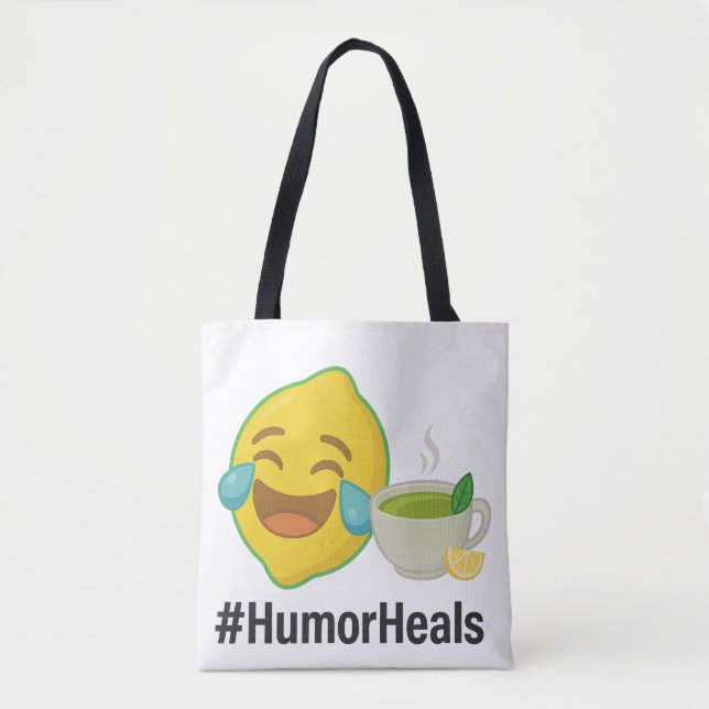 Tote Humor Heals LemonHead Tygkasse (Framsida)
