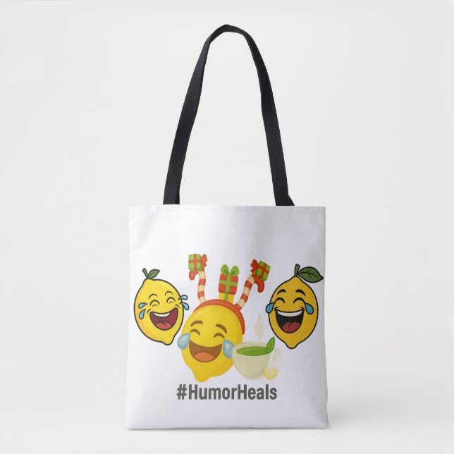 Tote Humor Heals LemonHead Tygkasse (Framsida)