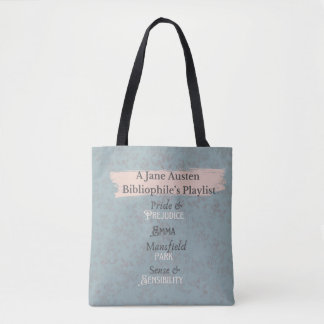 Tote - Jane Austen Bibliophiles spellista Tygkasse