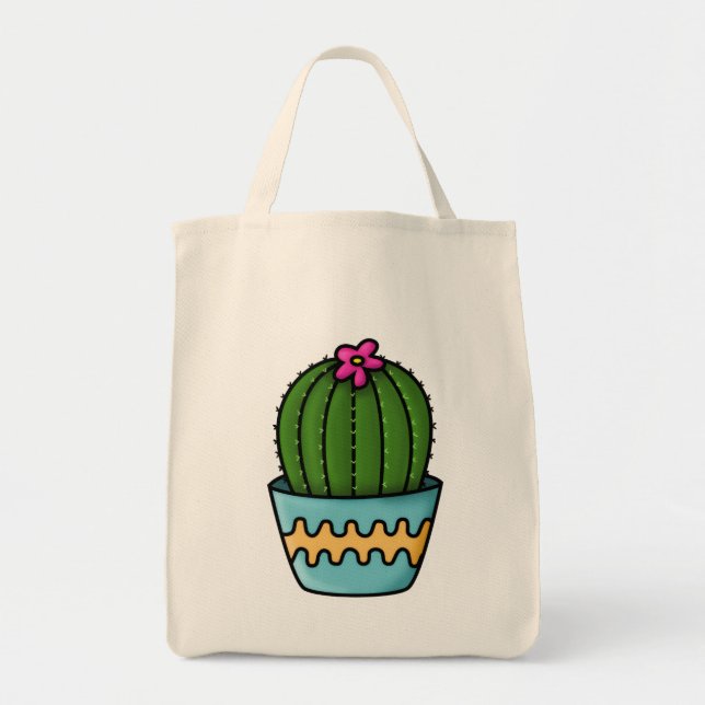 Tote Linha Cactus Tygkasse (Framsidan)