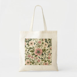 Tote med 1800-talets botaniska illustration 2 tygkasse