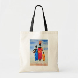 Tote med African Family Tygkasse