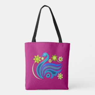 Tote med kreativ med blomma tygkasse
