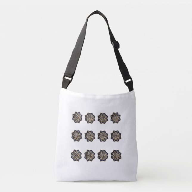 Tote-Navy Mandala 3D-Effekt Tote-väska Axelväska (Framsida)