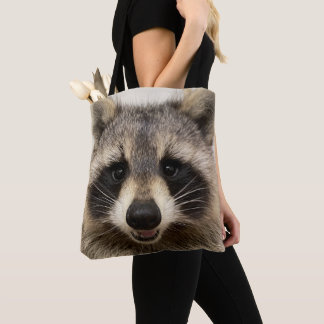 Tote-påse med "Animal" Raccoon Tygkasse