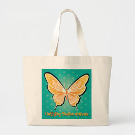 Tote - Pop Butterflies - Buellton.Art Jumbo Tygkasse