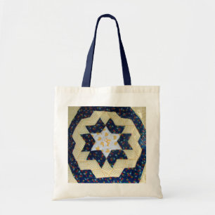 Tote - Quilted Star Flower Mönster Tygkasse