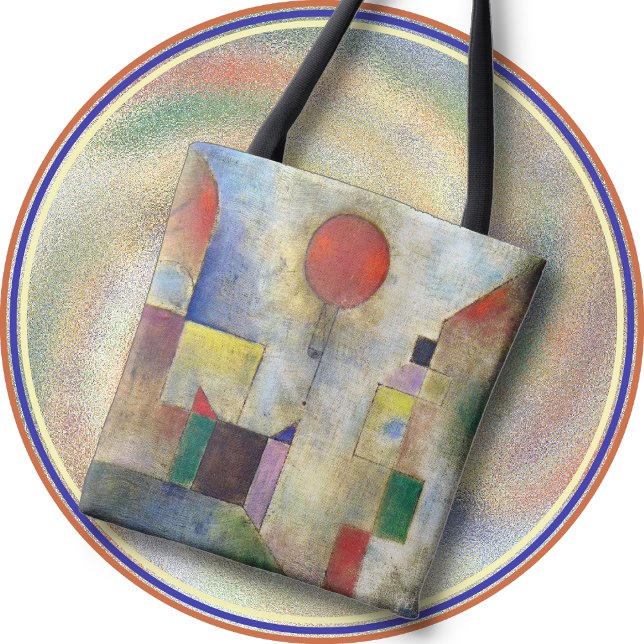 TOTE - "Red Balloon" - Paul Klee Art Image Tygkasse (Skapare uppladdad)