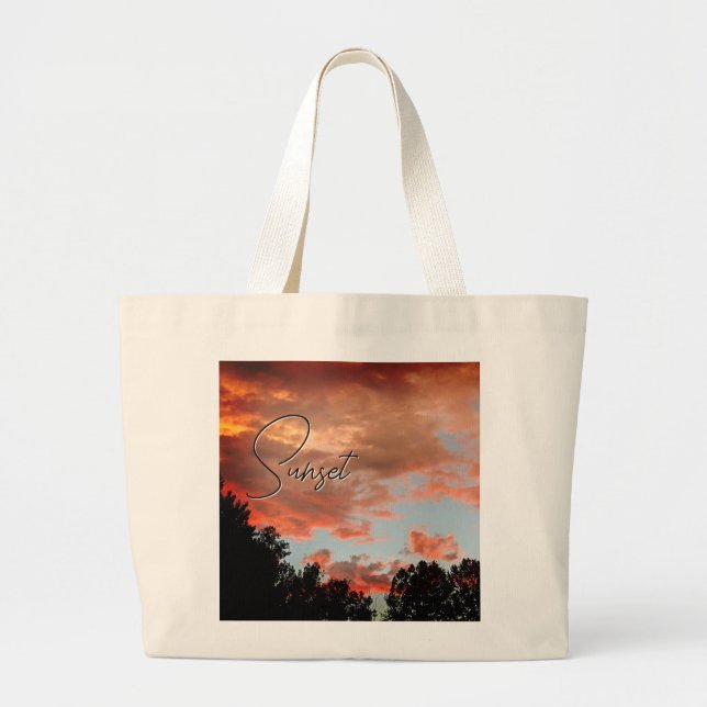 Tote Red Sky Sunset Väska (Framsidan)