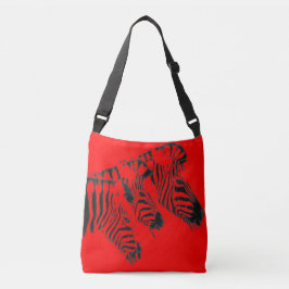 Tote RED ZEBRA Axelväska