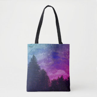 Tote - Rosa "Golden Sunset Gräs" av All Joy Art Tygkasse