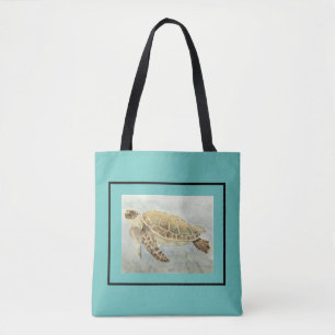 Tote - Sea Turtle Tygkasse