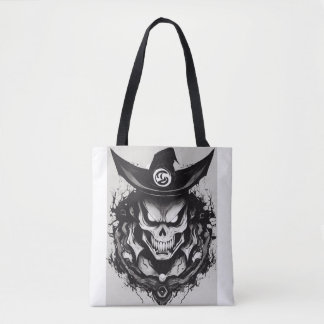 Tote, skuldra till EVIL SCARY All-over-Print Tygkasse
