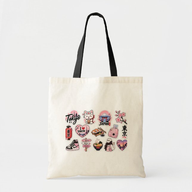 Tote Tokyo-väska Tygkasse (Framsidan)