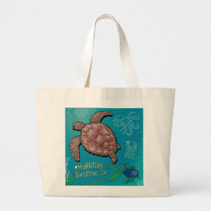 Tote - Turtle Simma - Buellton.Art Jumbo Tygkasse