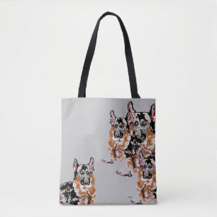 Tote: Tyska shepherd Tygkasse