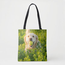 Tote-väska med Golden Retriever