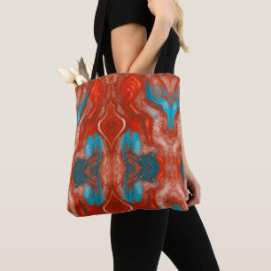 Tote-väska/yoga-väska. Ursprunglig astract-design Tygkasse
