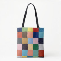 Tote väskor i funky fyrkantig design