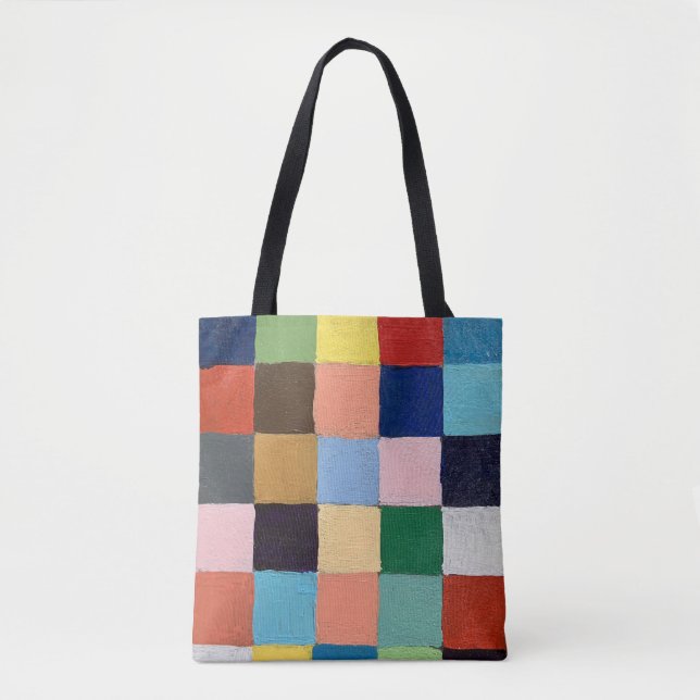 Tote väskor i funky fyrkantig design (Framsida)