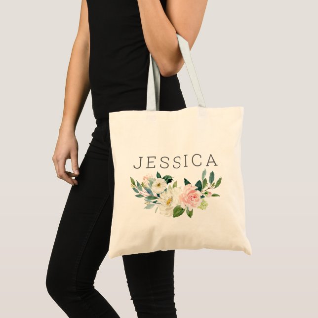 Tote väskor med röda blommor (Framsida (produkt))