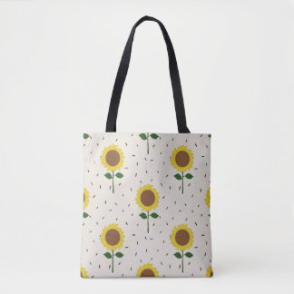 Tote with Sunflowers Tygkasse