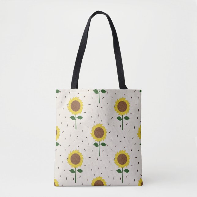 Tote with Sunflowers Tygkasse (Framsida)