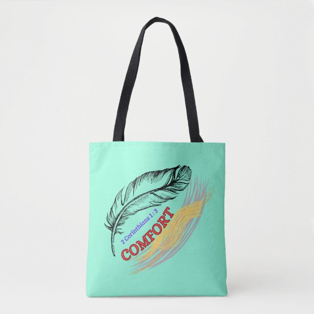 ToteBag (2 korinthians 1:3) Tygkasse (Framsida)