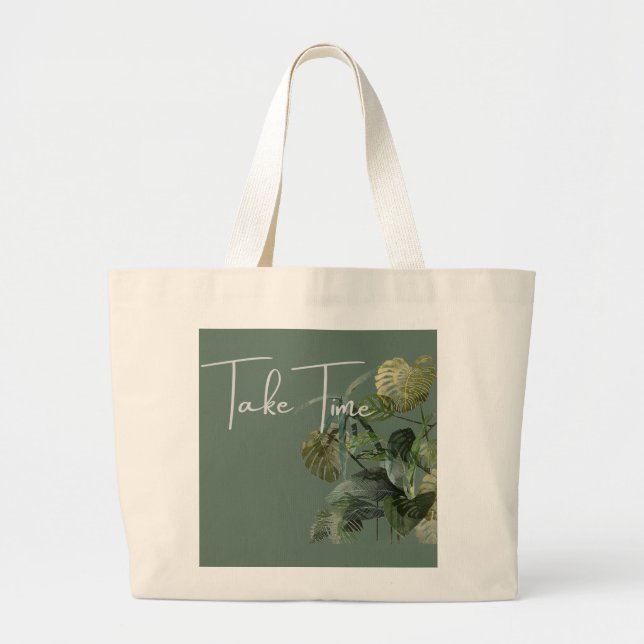 Totebag-elegent Jumbo Tygkasse (Framsidan)