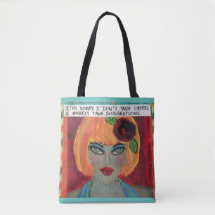 Totebag. Jag tar den ledsna förmiddagen mig inte Tygkasse