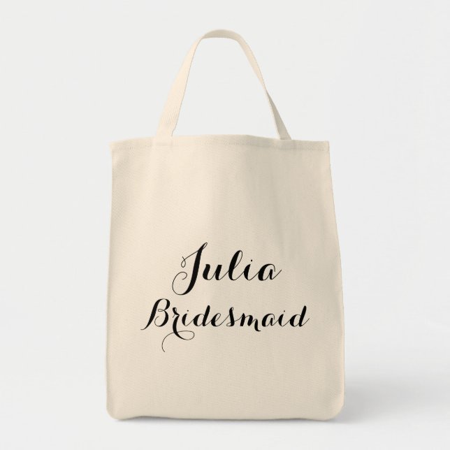 totebag med eget namn tygkasse (Framsidan)