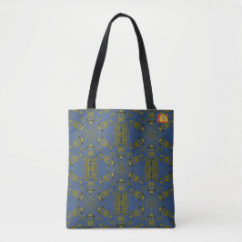 Totebag Snake Pond Blue Tygkasse