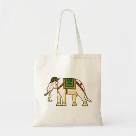 Totefack för Elephant Design Cotton Canvas Tygkasse