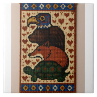 Totem Animal Pärlor Kakelplatta